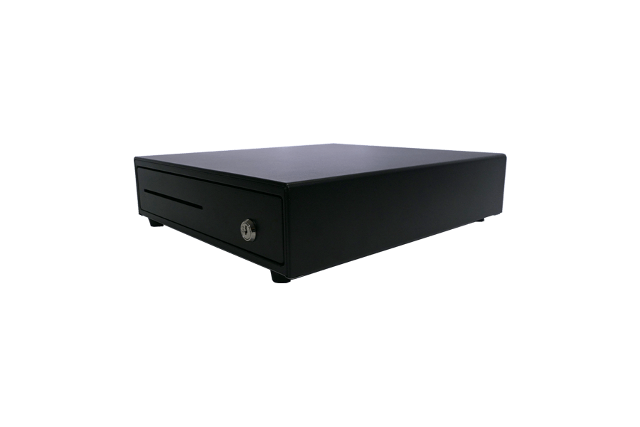 The Elys cash drawer is a simple black cashdrawer