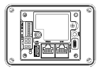 PAX IM25 Quick Setup Guide, Line Drawing, Back View
