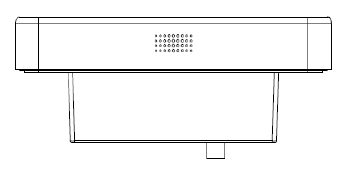 PAX IM25 Quick Setup Guide, Line Drawing, Bottom View
