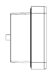 PAX IM25 Quick Setup Guide, Line Drawing, Left View