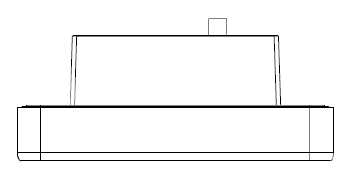 PAX IM25 Quick Setup Guide, Line Drawing, Top View