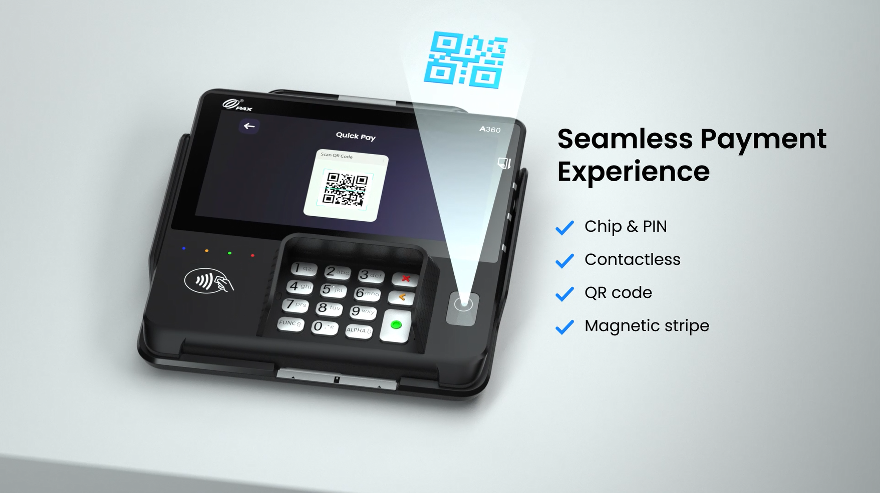 PAX A360/A380 QR Code Payment